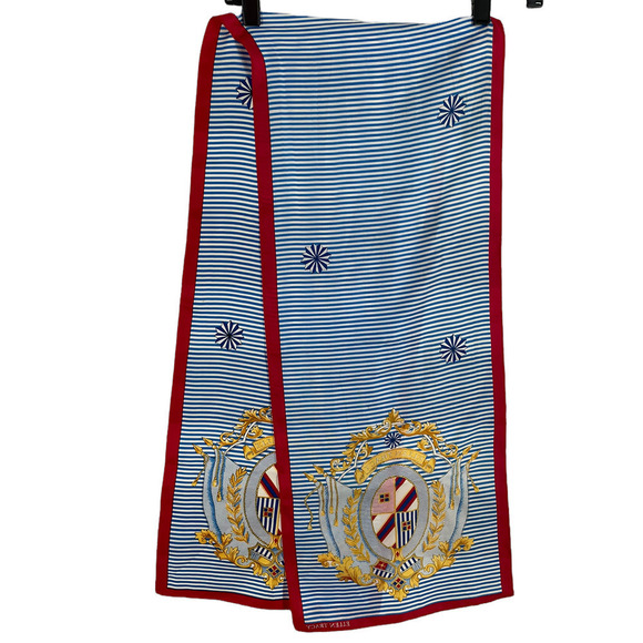 ELLEN TRACY NAUTICAL MEDALLION SCARF - Picture 1 of 4